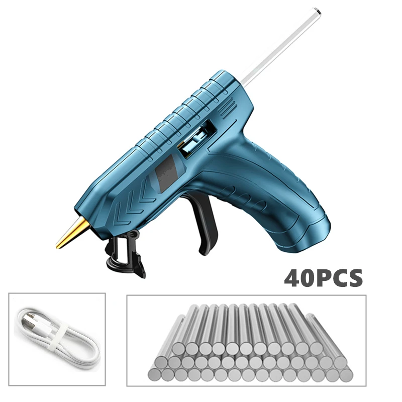 

3.6V USB Rechargeable Hot Melt Glue Gun Kits Hot Glue Guns With Glue Stick For DIY Crafts Repair Handwork Tools