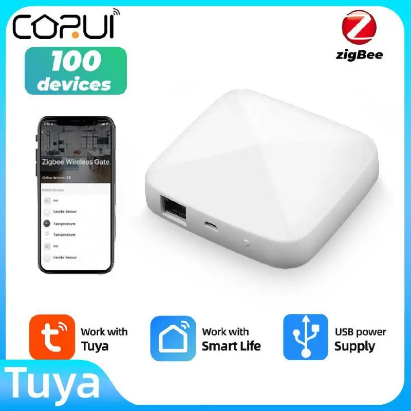 Умный концентратор CORUI Tuya ZigBee 3,0, проводной мост-шлюз, дистанционное управление через приложение, работает с Alexa Google Home Assistant, умный дом
Умный концентратор CORUI Tuya ZigBee 3,0, проводной мост-шлюз, дистанционное управление через приложение, работает с Alexa Google Home Assistant, умный дом