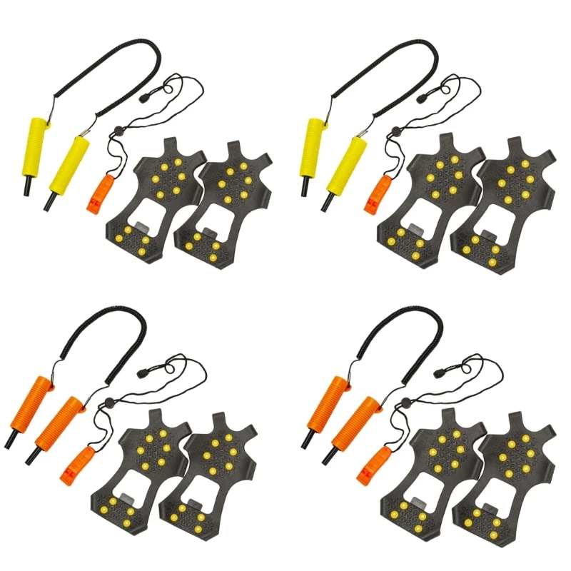 Emergency Gear Non-Grip Spikes with Whistles Steel Ice Pick Sets for Ice Fishing
Emergency Gear Non-Grip Spikes with Whistles Steel Ice Pick Sets for Ice Fishing