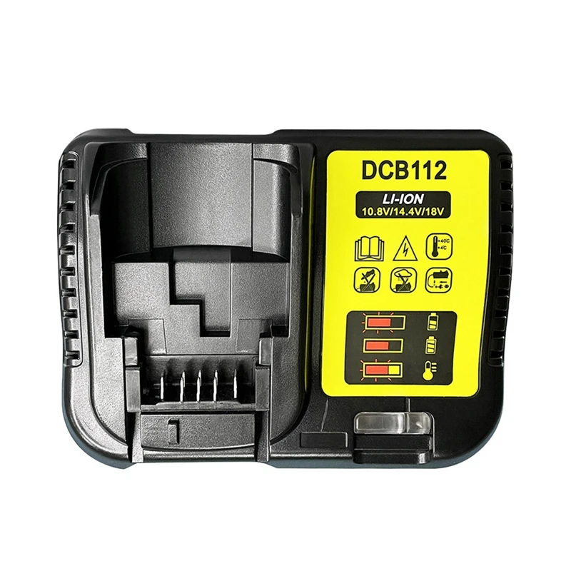 DCB112 Lithium Battery Charger For Dewalt 10.8V 12V 14.4V 18V 20V DCB206 DCB205 DCB204 DCB203 DCB120 DCB105 EU Plug
DCB112 Lithium Battery Charger For Dewalt 10.8V 12V 14.4V 18V 20V DCB206 DCB205 DCB204 DCB203 DCB120 DCB105 EU Plug