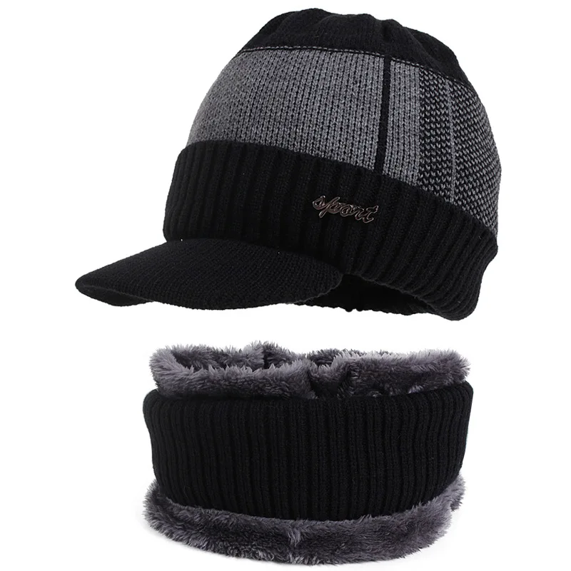 New Winter Beanie Hat For Men Knitted Hat Keep Warm Women Thick Wool Neck Scarf Cap Balaclava Mask Bonnet Hats Set шапка шарф
New Winter Beanie Hat For Men Knitted Hat Keep Warm Women Thick Wool Neck Scarf Cap Balaclava Mask Bonnet Hats Set шапка шарф