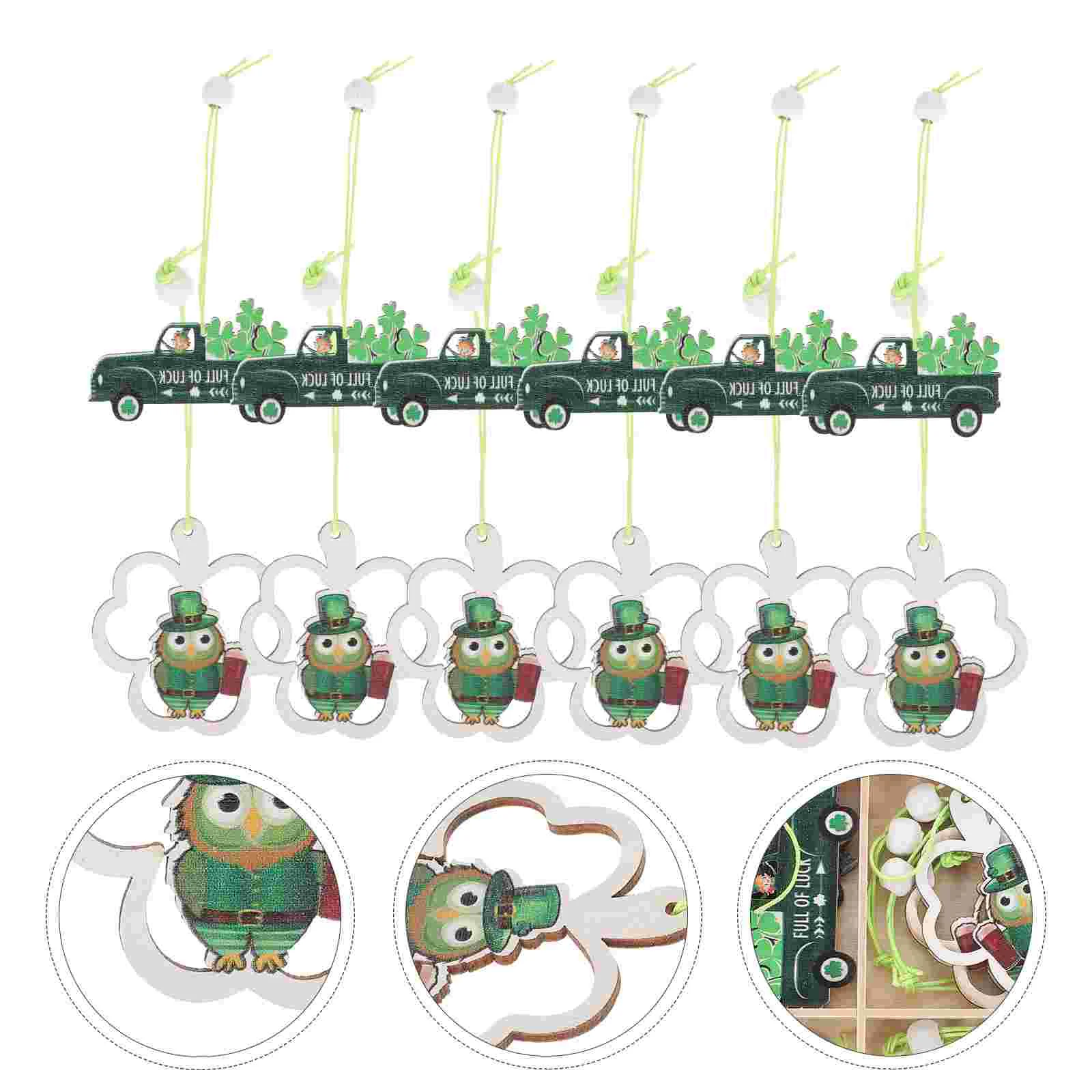 Patrick S Hanging Day Decor Decoration Wooden Cutouts Ornaments Ornament St Shaped Tree Shamrocks Party Scene Festival Lovely 
Patrick S Hanging Day Decor Decoration Wooden Cutouts Ornaments Ornament St Shaped Tree Shamrocks Party Scene Festival Lovely