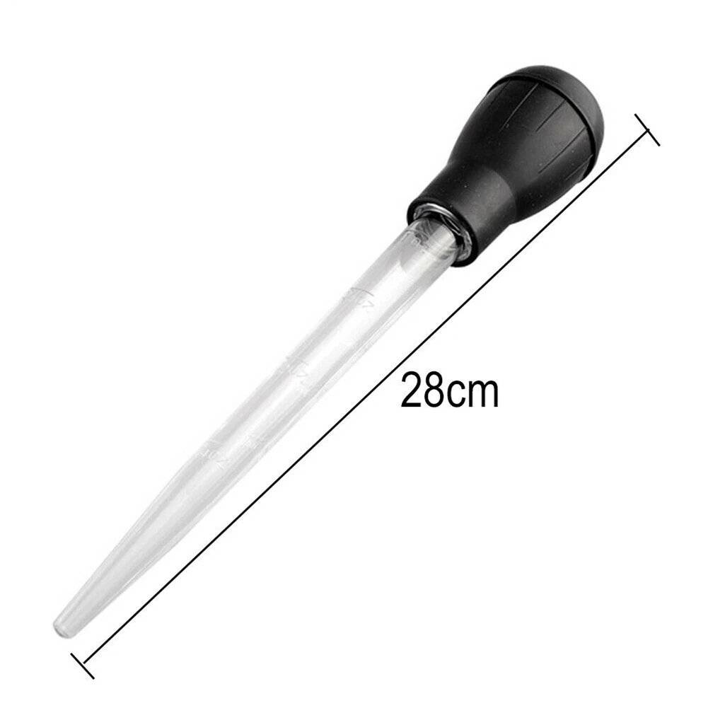 Brand New Durable Oil Dropper Suction Tube Barbecue 28cm 2pcs 30ml Black + Transparent Measuring Tools Barbecue
Brand New Durable Oil Dropper Suction Tube Barbecue 28cm 2pcs 30ml Black + Transparent Measuring Tools Barbecue