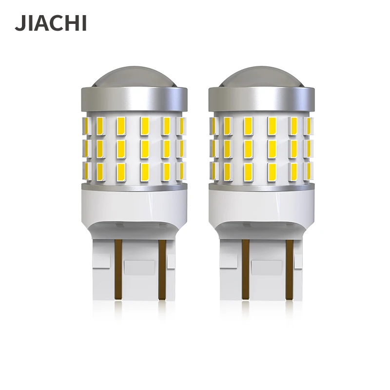 

2X 7440 7443 LED bulbs 3014 54 SMD White 6500K W21W T20 Car Light Signal Brake Reversing Lamps for Auto