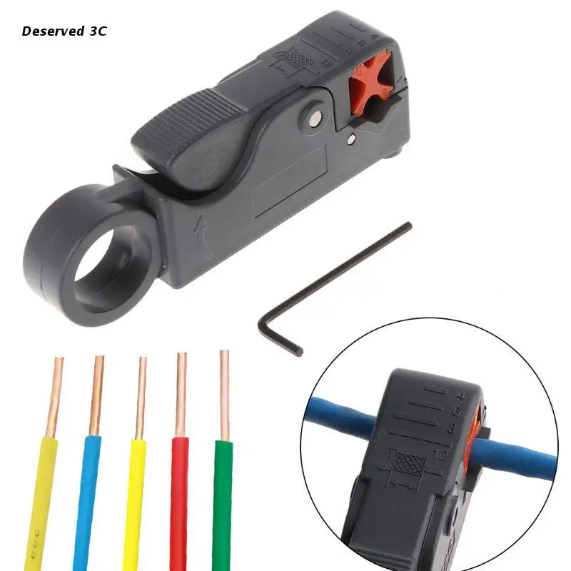 R9CB 1pc Rotary Cutter Tool Coax Coaxial Cable RG58 RG6 Stripper Grey
R9CB 1pc Rotary Cutter Tool Coax Coaxial Cable RG58 RG6 Stripper Grey