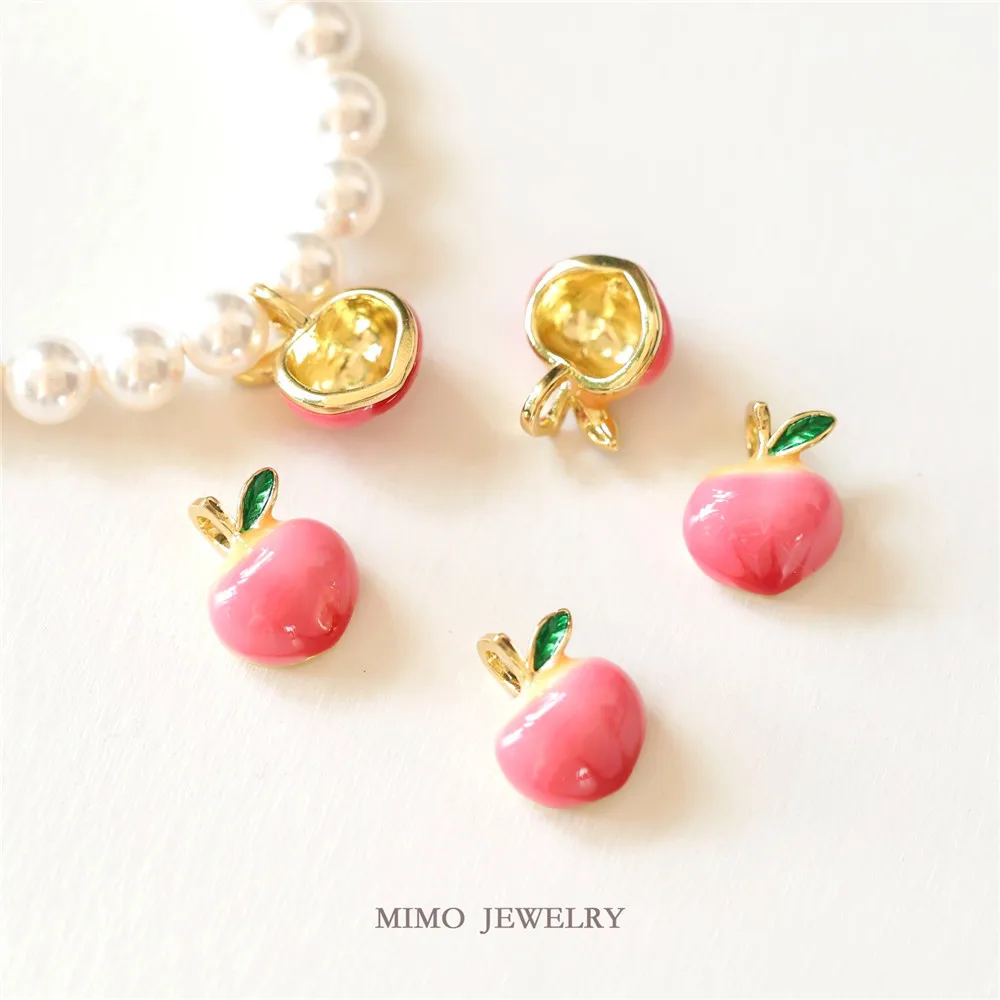 Color Preserving Copper Plated Real Gold Fried Chicken Cute Drop Halo Dyed Oil Solid Peach Pendant DIY Handmade Accessories
Color Preserving Copper Plated Real Gold Fried Chicken Cute Drop Halo Dyed Oil Solid Peach Pendant DIY Handmade Accessories