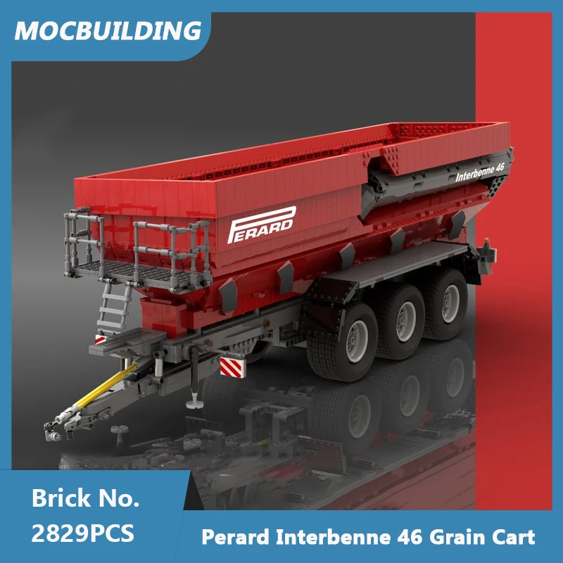 MOC Building Blocks Perard Interbenne 46 Grain Cart 1:17 Scale Model DIY Assemble Bricks Educational Creative Toys Gifts 2829PCS
MOC Building Blocks Perard Interbenne 46 Grain Cart 1:17 Scale Model DIY Assemble Bricks Educational Creative Toys Gifts 2829PCS