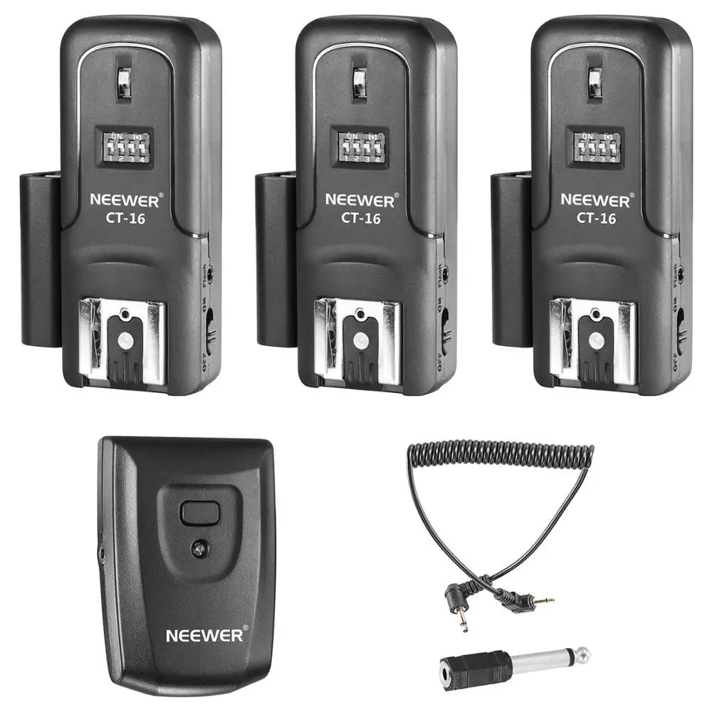 16-канальная Беспроводная радиовспышка Neewer Speedlite Studio Trigger Set, включая (1) передатчик и (3) приемники, подходит для Canon
16-канальная Беспроводная радиовспышка Neewer Speedlite Studio Trigger Set, включая (1) передатчик и (3) приемники, подходит для Canon