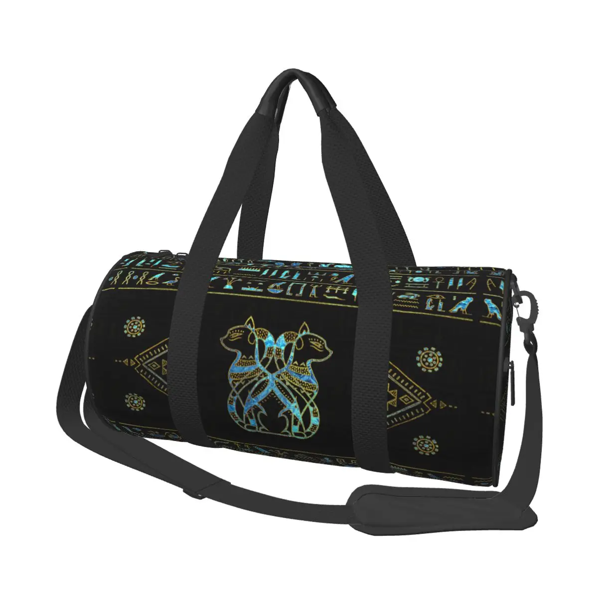 Egyptian Cats Gold Travel Bags Men Fitness Handbag Cylinder Shoulder Bag Women Large Travel Tote Luggage Bag Gym Handbags
Egyptian Cats Gold Travel Bags Men Fitness Handbag Cylinder Shoulder Bag Women Large Travel Tote Luggage Bag Gym Handbags