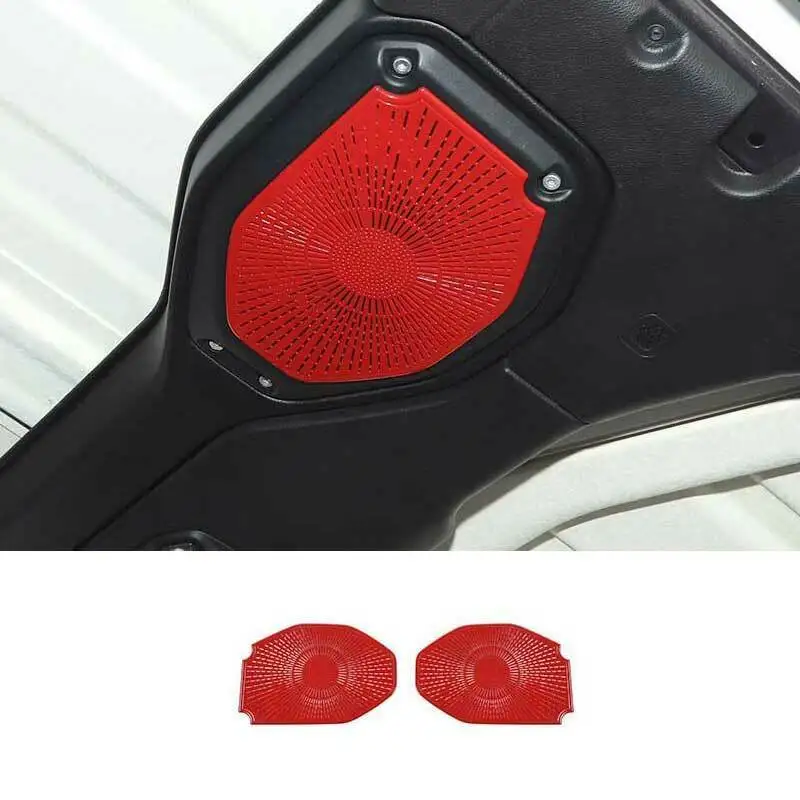 Подходит для Jeep Wrangler JL JT 2018-2021 красная крыша панели динамика отделка 2 шт.
Подходит для Jeep Wrangler JL JT 2018-2021 красная крыша панели динамика отделка 2 шт.