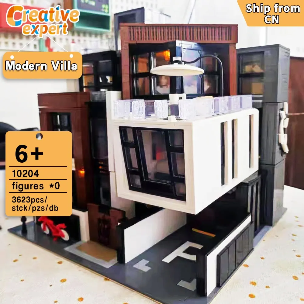 10204 креативный эксперт Moc модульный куб коричневая современная вилла уличный вид строительные блоки игрушки детские подарки
10204 креативный эксперт Moc модульный куб коричневая современная вилла уличный вид строительные блоки игрушки детские подарки
