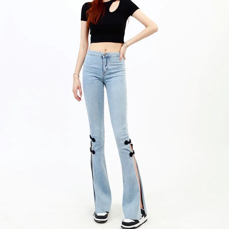 2022 New Summer Denim Pants High Waist Elastic Force Self Cultivation Split Fork Show Thinness Loudspeaker Free Shipping
2022 New Summer Denim Pants High Waist Elastic Force Self Cultivation Split Fork Show Thinness Loudspeaker Free Shipping