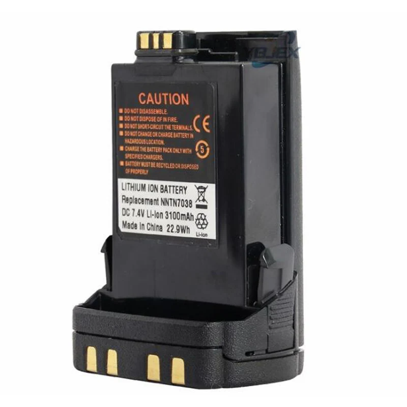 NNTN7038A 3100MAH Li-ion Battery for Motorola Apx5000 APX6000, APX6000 P25, APX6000XE, APX6000XE P25, APX7000, APX7000XE Radio
NNTN7038A 3100MAH Li-ion Battery for Motorola Apx5000 APX6000, APX6000 P25, APX6000XE, APX6000XE P25, APX7000, APX7000XE Radio