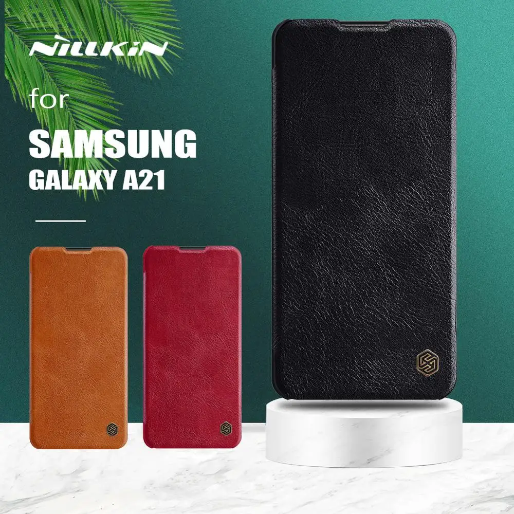 Чехол Nillkin Qin для Samsung Galaxy A21, роскошный тонкий кожаный чехол с откидной крышкой и отделением для карт, чехол для телефона Samsung Galaxy A21
Чехол Nillkin Qin для Samsung Galaxy A21, роскошный тонкий кожаный чехол с откидной крышкой и отделением для карт, чехол для телефона Samsung Galaxy A21