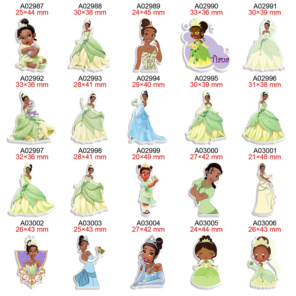 Disney Princess Tiana Planar Resin Flatback Cabochon Printed 30Pcs/lot for DIY Hair Bows Party Craft Supplies Handmade Material
Disney Princess Tiana Planar Resin Flatback Cabochon Printed 30Pcs/lot for DIY Hair Bows Party Craft Supplies Handmade Material