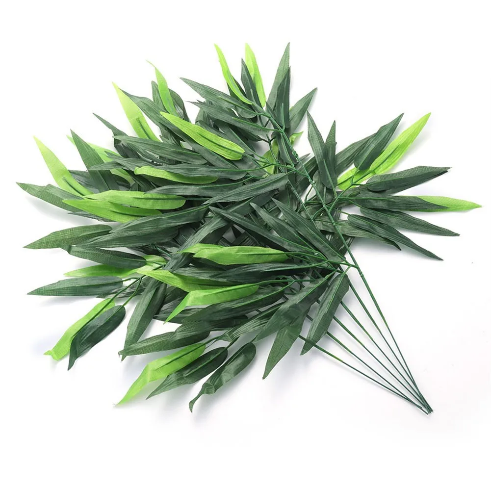 Branches Green Artificial Bamboo Leaves Silk Cloth Artificial Plants For Wedding Decoration Home Office Decorative Leaves
Branches Green Artificial Bamboo Leaves Silk Cloth Artificial Plants For Wedding Decoration Home Office Decorative Leaves