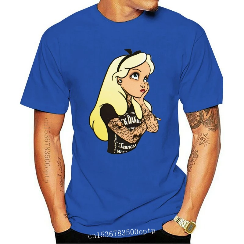 

New Alice Wonderland Full Sleeve Tattoo Punk Cool Gift Hipster Retro T Shirt 78 Tee Tshirt Tee Shirt