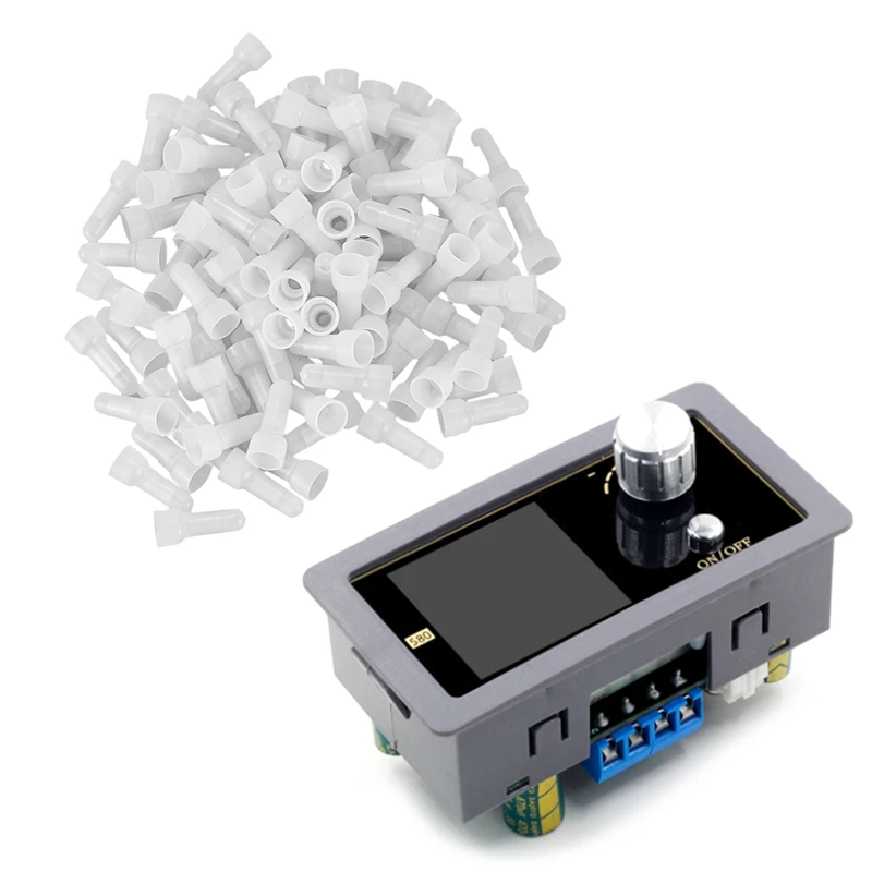 100 Pcs AWG Closed End Crimp Caps Splice Gauge Wire Connectors Terminals & 1 Pcs DC Buck Boost Converter Power Module 
100 Pcs AWG Closed End Crimp Caps Splice Gauge Wire Connectors Terminals & 1 Pcs DC Buck Boost Converter Power Module