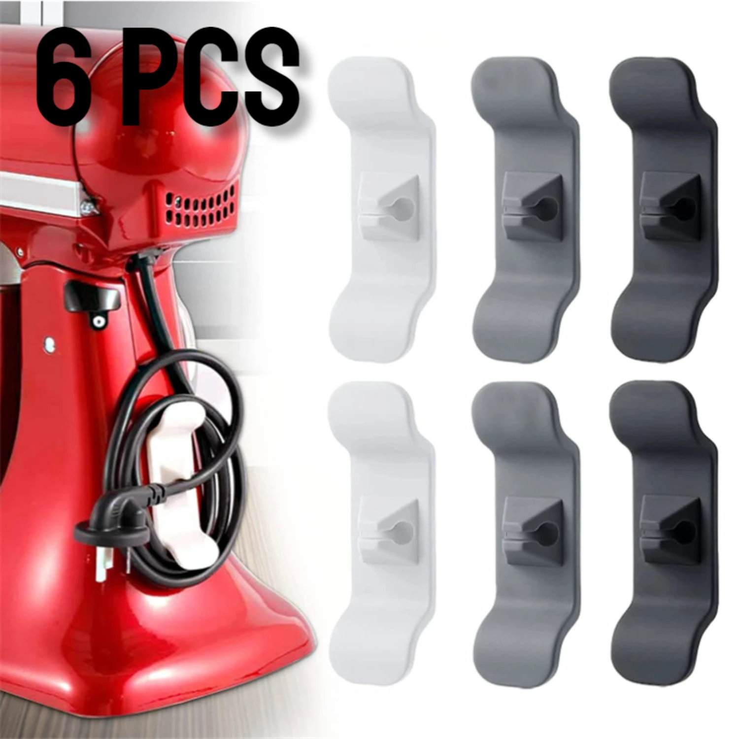 3/6pcs Cord Wrapper Organizer Clips Holder Wire Hider Cable Winder Management Wrap For Kitchen Appliance Stand Blender Mixers
3/6pcs Cord Wrapper Organizer Clips Holder Wire Hider Cable Winder Management Wrap For Kitchen Appliance Stand Blender Mixers