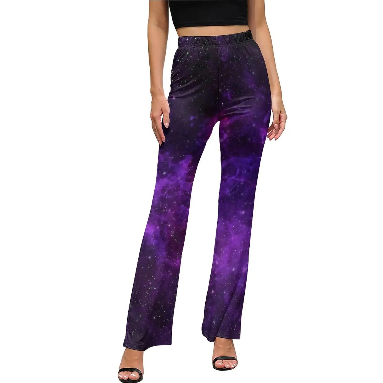 Фиолетовые брюки-галактика с высокой эластичной талией, брюки-клеш в уличном стиле звездного пространства, Повседневные Классические Индивидуальные брюки большого размера
Фиолетовые брюки-галактика с высокой эластичной талией, брюки-клеш в уличном стиле звездного пространства, Повседневные Классические Индивидуальные брюки большого размера