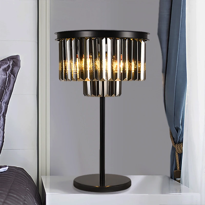 Modern LED Light Luxury Crystal K9 Table Lamp Bedroom Bedside Lamp Simple Rural Retro Lamp Nordic Desk Decorative Lamp 
Modern LED Light Luxury Crystal K9 Table Lamp Bedroom Bedside Lamp Simple Rural Retro Lamp Nordic Desk Decorative Lamp