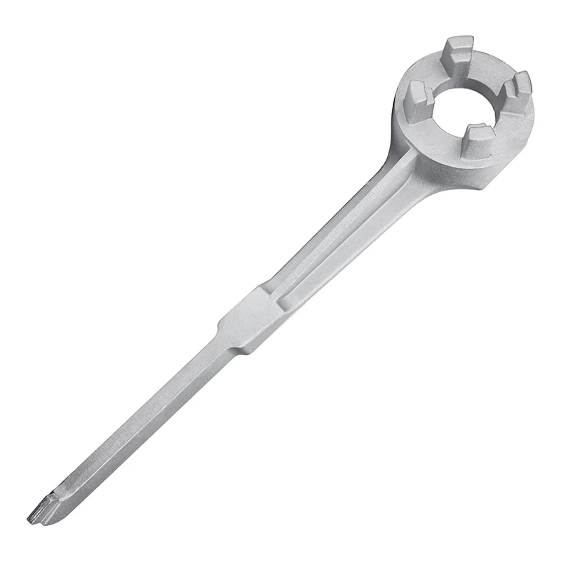 Bung Wrench Drum Wrench Aluminum Barrel Opener Tool for 10 15 20 30 50 55 Gallon Barrels Fits 2 and 3/4 inch Bung Caps
Bung Wrench Drum Wrench Aluminum Barrel Opener Tool for 10 15 20 30 50 55 Gallon Barrels Fits 2 and 3/4 inch Bung Caps