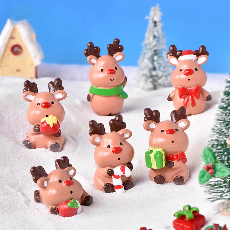 2Pcs/lot Cute Christmas Elk Deer Miniature Figurines Fairy Garden Ornaments DIY Micro Landscape Decoration Resin Crafts Gifts
2Pcs/lot Cute Christmas Elk Deer Miniature Figurines Fairy Garden Ornaments DIY Micro Landscape Decoration Resin Crafts Gifts