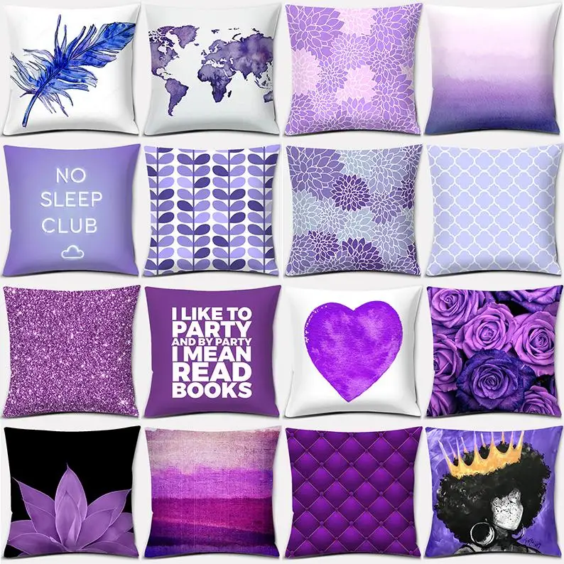 Home Decor Purple Pattern Print Pillow Home Office Decor Pillow Bedroom Sofa Car Cushion Cover 45x45cm
Home Decor Purple Pattern Print Pillow Home Office Decor Pillow Bedroom Sofa Car Cushion Cover 45x45cm