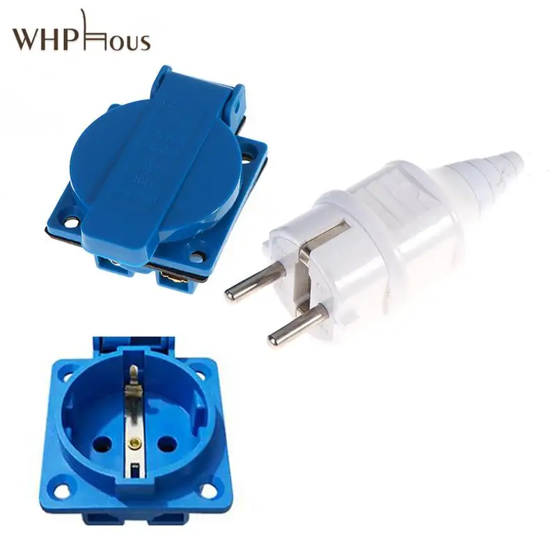 1PC Industrial Waterproof Socket EU Socket Copper Contact Body EU Plug 
1PC Industrial Waterproof Socket EU Socket Copper Contact Body EU Plug