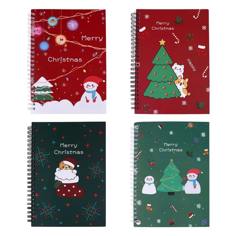 4pcs Christmas Coil Notebook Practical Creative Fashion Stylish Student Notebook Writing Notebook (Random style)
4pcs Christmas Coil Notebook Practical Creative Fashion Stylish Student Notebook Writing Notebook (Random style)