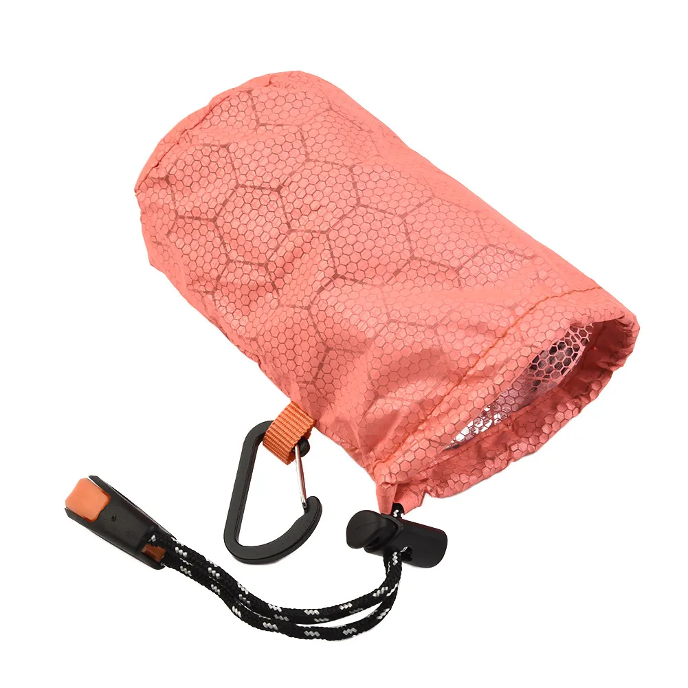 

11x6cm Outdoor Tourism Emergency Thermal Waterproof Sleeping Storage Bag Camping Sack Survival PE Aluminum Waterproof Fabric