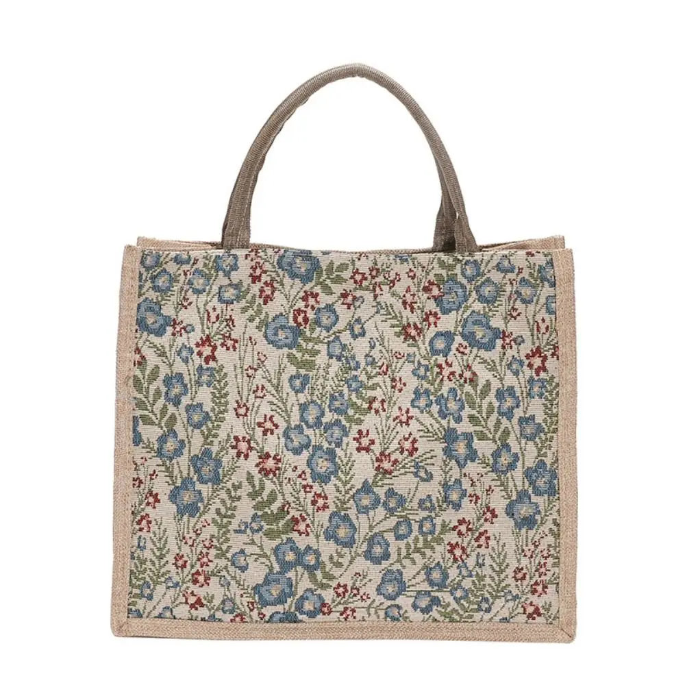 Small Flower Printing Canvas Handbag Fashion Vintage National Style Shopping Bag High-capacity Shoulder Bag Student 
Small Flower Printing Canvas Handbag Fashion Vintage National Style Shopping Bag High-capacity Shoulder Bag Student
