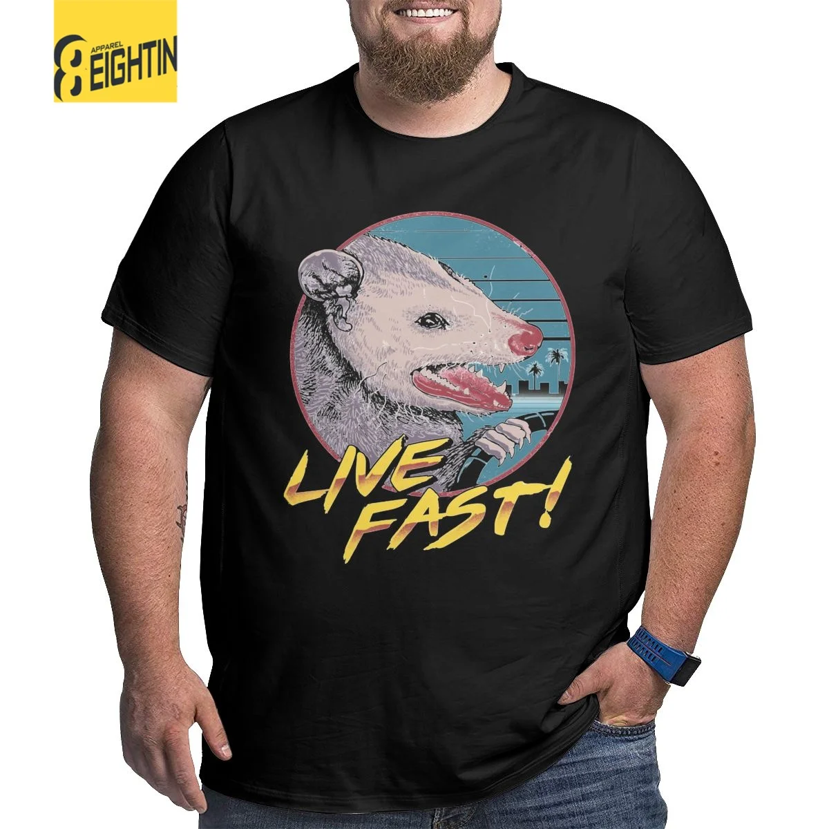 Live Fast! Eat Trash! T-Shirts for Men Retro Opossum Funny Cotton Big Tees Crew Neck Short Sleeve T Shirts Plus Size Clothing
Live Fast! Eat Trash! T-Shirts for Men Retro Opossum Funny Cotton Big Tees Crew Neck Short Sleeve T Shirts Plus Size Clothing