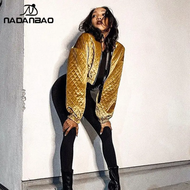 NADANBAO Winter New Plaid Fashion Clothes Women Gold Cotton Coat Zipper Cardigan Short Jacket Thicked Stand Collar Slim Outwear
NADANBAO Winter New Plaid Fashion Clothes Women Gold Cotton Coat Zipper Cardigan Short Jacket Thicked Stand Collar Slim Outwear