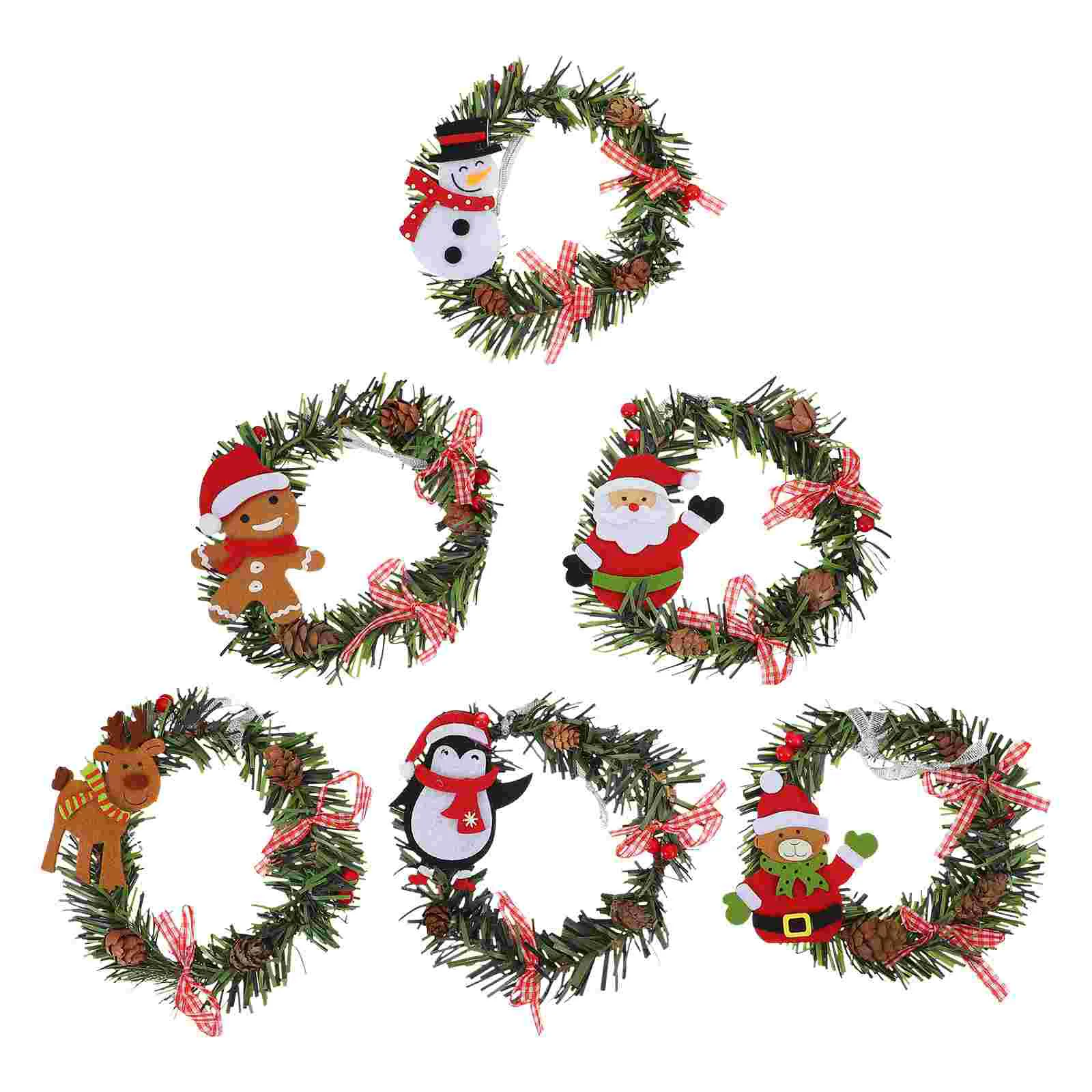 6Pcs Unique Christmas Decorations Party Wreath Christmas Wreath Front Door Wreath
6Pcs Unique Christmas Decorations Party Wreath Christmas Wreath Front Door Wreath