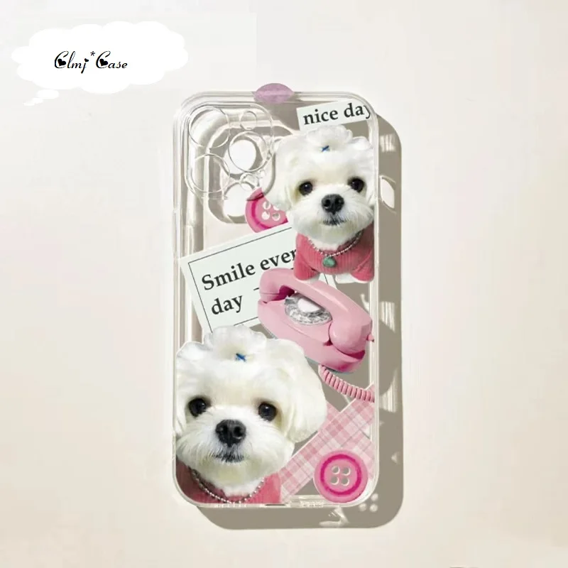 Clmj Cute Dog Puppy Phone Case For iPhone 13 Mini 11 Pro Max 12 14 Se 2020 X XR XS Max 7 Plus 8 Soft Silicone Protective Cover
Clmj Cute Dog Puppy Phone Case For iPhone 13 Mini 11 Pro Max 12 14 Se 2020 X XR XS Max 7 Plus 8 Soft Silicone Protective Cover