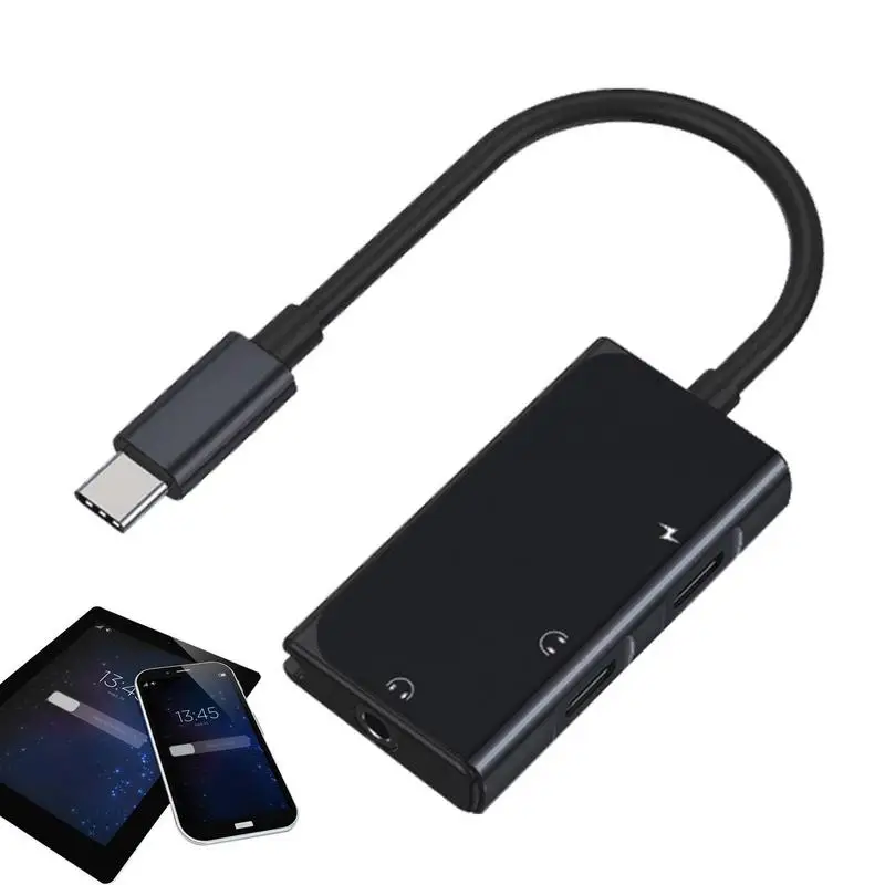 Headphone Jack Adapter 3 In 1 PD 60W USB Type C To 3.5mm Charging Adapter Lightweight Portable Phone Accessories For Home School
Headphone Jack Adapter 3 In 1 PD 60W USB Type C To 3.5mm Charging Adapter Lightweight Portable Phone Accessories For Home School