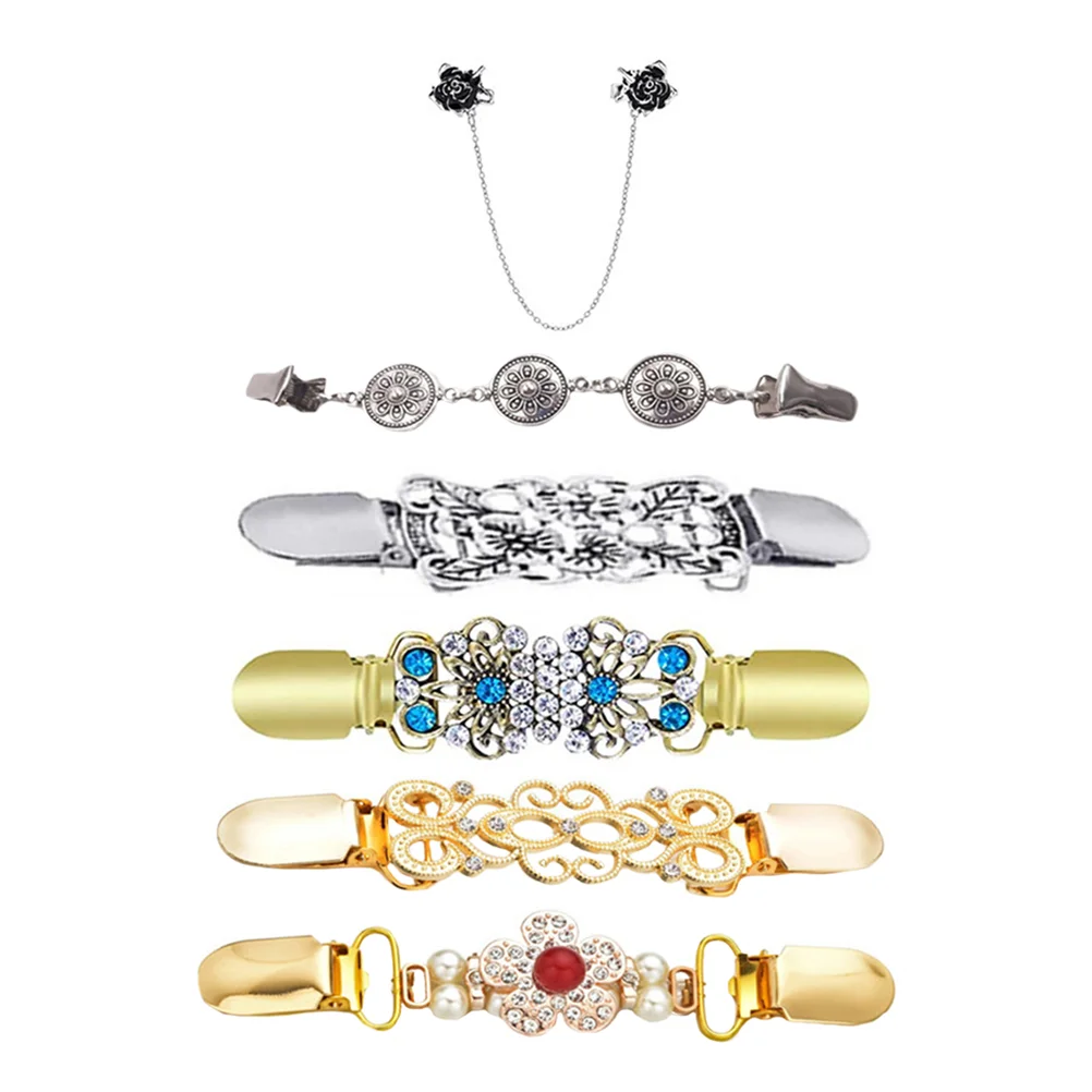 6 Pcs Girls' Accessories Sweater Clip Vintage Scarf Buckle Dresses Clips Cardigan Women Cape Miss
6 Pcs Girls' Accessories Sweater Clip Vintage Scarf Buckle Dresses Clips Cardigan Women Cape Miss