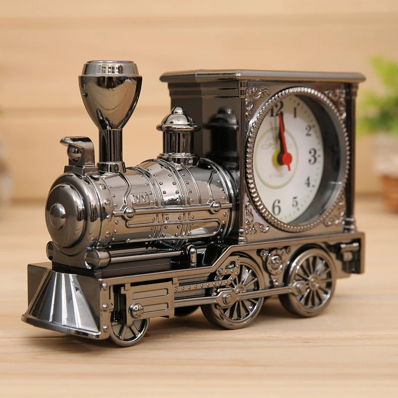 Cartoon Locomotive Train Alarm Clock Retro Nostalgic Train Alarm Clock Antique Engine Design Table Desk Decor Clock Office
Cartoon Locomotive Train Alarm Clock Retro Nostalgic Train Alarm Clock Antique Engine Design Table Desk Decor Clock Office