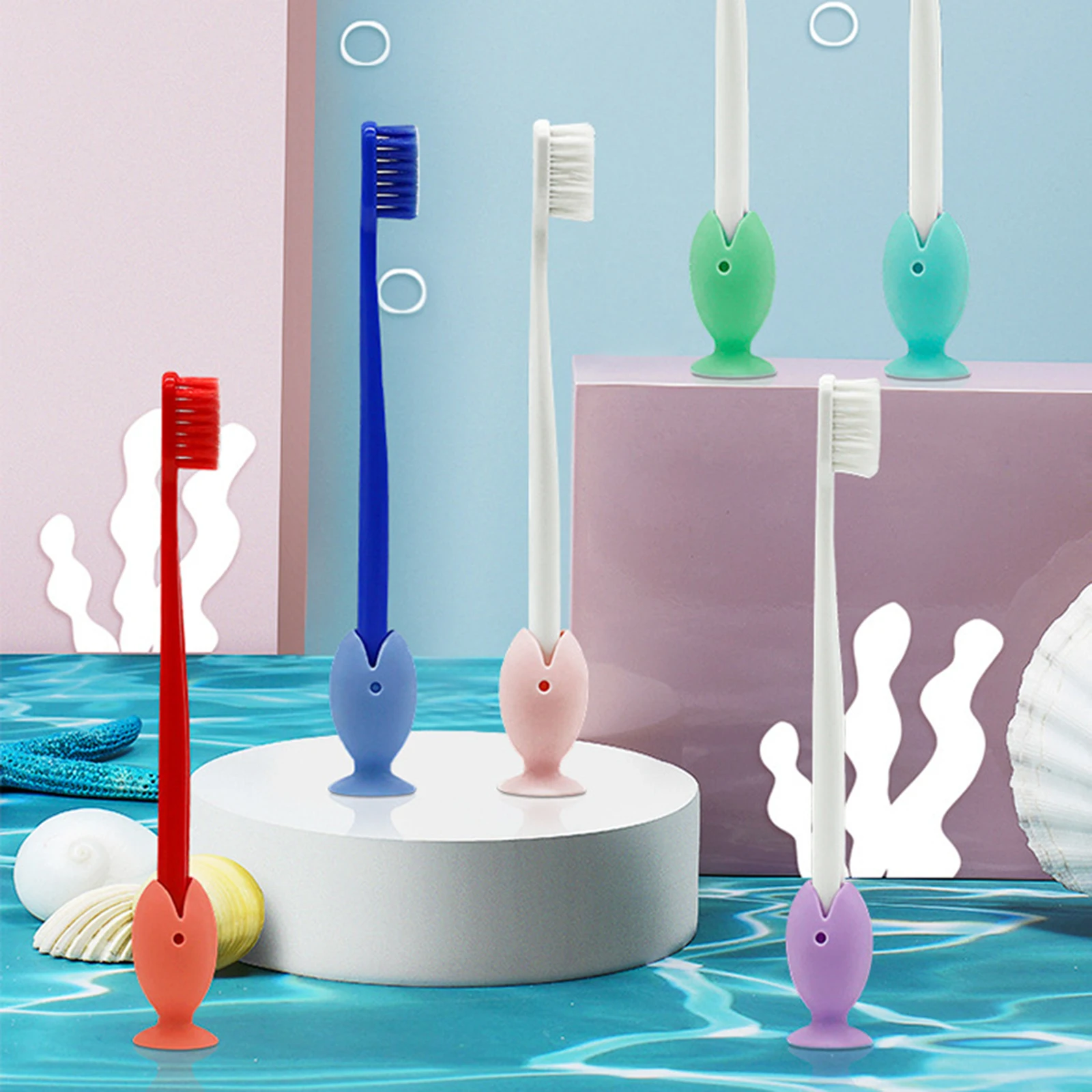 Cute Cartoon Fish Silicone Toothbrush Holder 45mm Mini Toothbrush Base Bathroom Toothbrush Storage Tool Toothbrush Bracket
Cute Cartoon Fish Silicone Toothbrush Holder 45mm Mini Toothbrush Base Bathroom Toothbrush Storage Tool Toothbrush Bracket