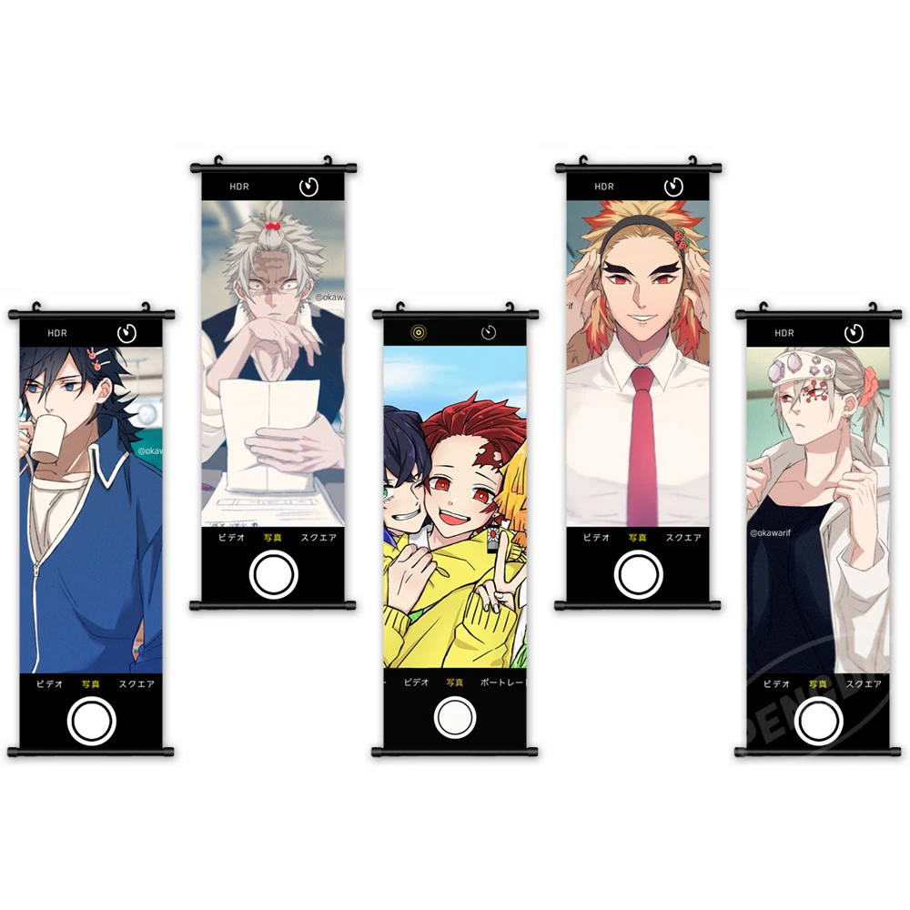 Wall Art Pictures Scroll Anime Modern Demon Slayer Japanese Canvas Solid PVC for Home Decoration Hanging Painting Print Poster
Wall Art Pictures Scroll Anime Modern Demon Slayer Japanese Canvas Solid PVC for Home Decoration Hanging Painting Print Poster