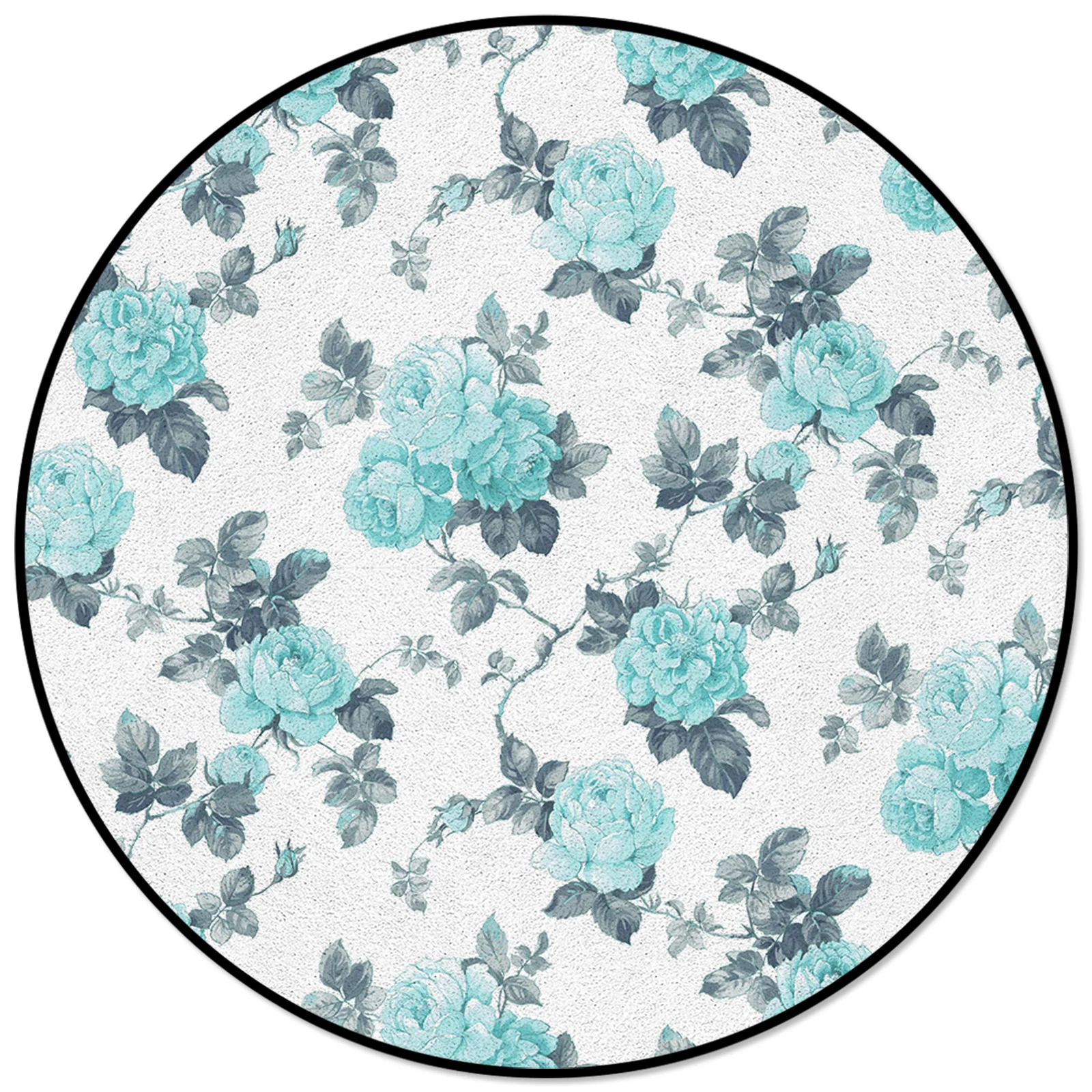 Aqua Rose Watercolor Rugs And Carpets For Home Living Room Round Rug For Children Rooms Non-slip
Aqua Rose Watercolor Rugs And Carpets For Home Living Room Round Rug For Children Rooms Non-slip