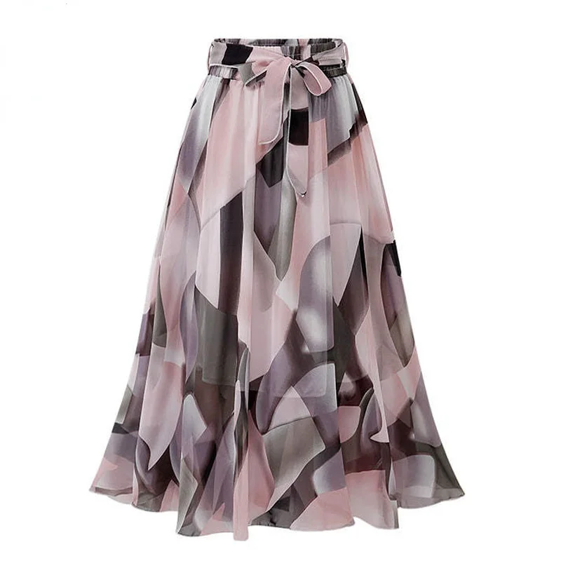 Dinboa-floral Printed Chiffon Skirt, Retro Cut, Summer Korean Street Dress, High Waist Pink Line, Midi Cut 2022
Dinboa-floral Printed Chiffon Skirt, Retro Cut, Summer Korean Street Dress, High Waist Pink Line, Midi Cut 2022