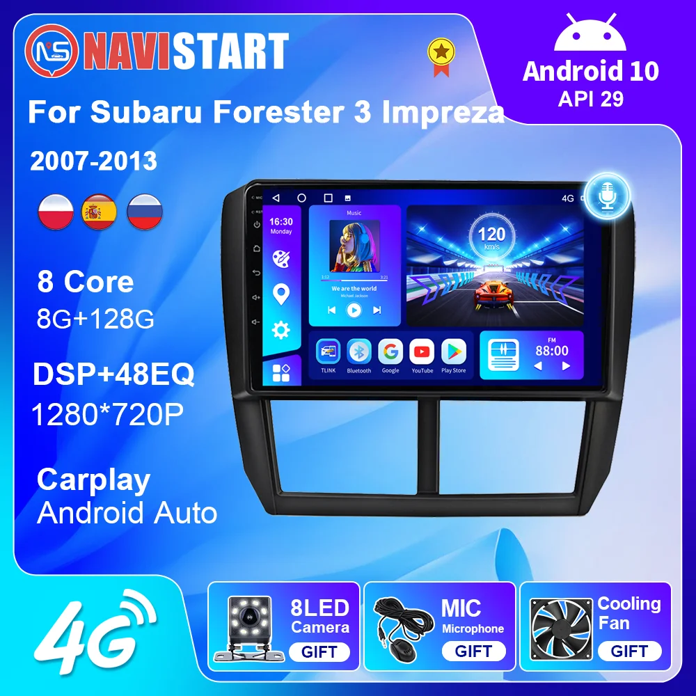 NAVISTART for Subaru Forester 3 Impreza 2007-2013 Android Car Radio Stereos 2 Din Multimedia Video Player Navigation GPS Carplay
NAVISTART for Subaru Forester 3 Impreza 2007-2013 Android Car Radio Stereos 2 Din Multimedia Video Player Navigation GPS Carplay