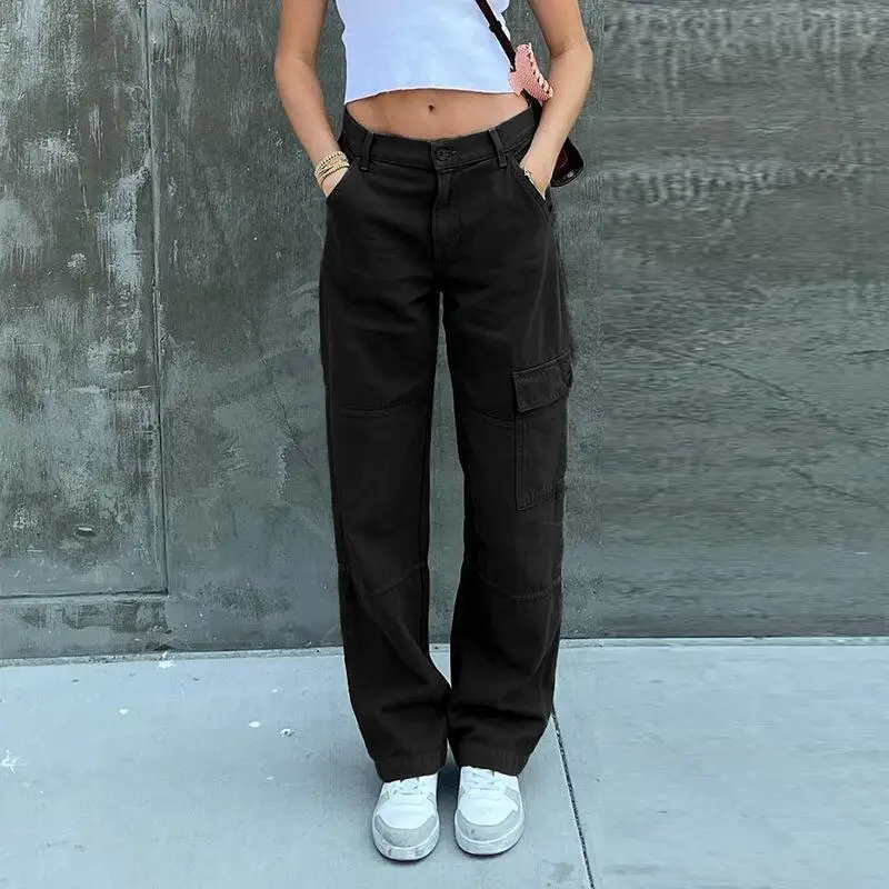 Fashion Straight Jeans High Waist 2023 Baggy Loose Leg Women Bib Overall Casual Street Wear Female Pants Trouser S-L
Fashion Straight Jeans High Waist 2023 Baggy Loose Leg Women Bib Overall Casual Street Wear Female Pants Trouser S-L