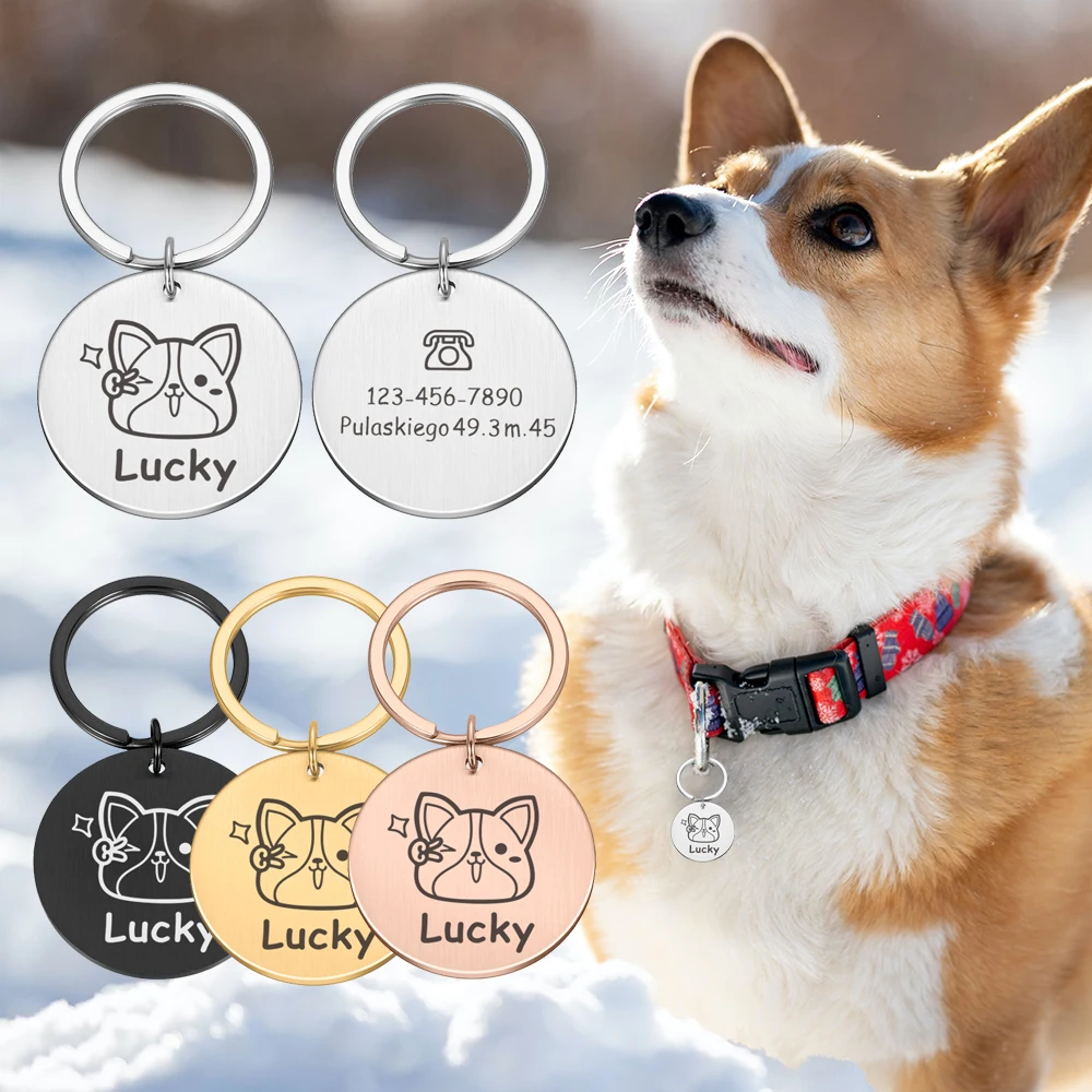 Pet Dog Name Tags Puppy Cat Collar Nameplate Accessories Dog Name Message Tag Custom Name Personalized Corgi ID Tags Supplies
Pet Dog Name Tags Puppy Cat Collar Nameplate Accessories Dog Name Message Tag Custom Name Personalized Corgi ID Tags Supplies