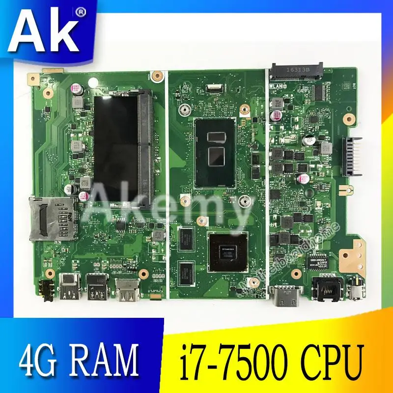 AK X441UV материнская плата с 4G RAM i7-7500 для ASUS X441UV X441U F441U A441U X441UR материнская плата для ноутбука тест 100% ОК
AK X441UV материнская плата с 4G RAM i7-7500 для ASUS X441UV X441U F441U A441U X441UR материнская плата для ноутбука тест 100% ОК