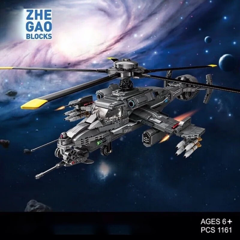 Building Blocks QJ5003 Science Fiction Fighter Assembled Helicopter Attack Aircraft 1161PCS Boy High Difficult Children's Toys
Building Blocks QJ5003 Science Fiction Fighter Assembled Helicopter Attack Aircraft 1161PCS Boy High Difficult Children's Toys