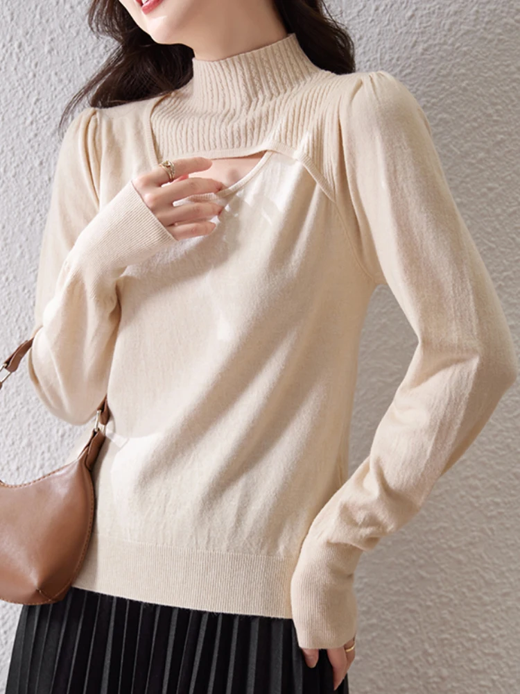 Женский свитер с высоким воротником, универсальная Удлиненная рубашка на осень и зиму, модный вязаный свитер с вырезами, Корейская версия, н...
Женский свитер с высоким воротником, универсальная Удлиненная рубашка на осень и зиму, модный вязаный свитер с вырезами, Корейская версия, н...