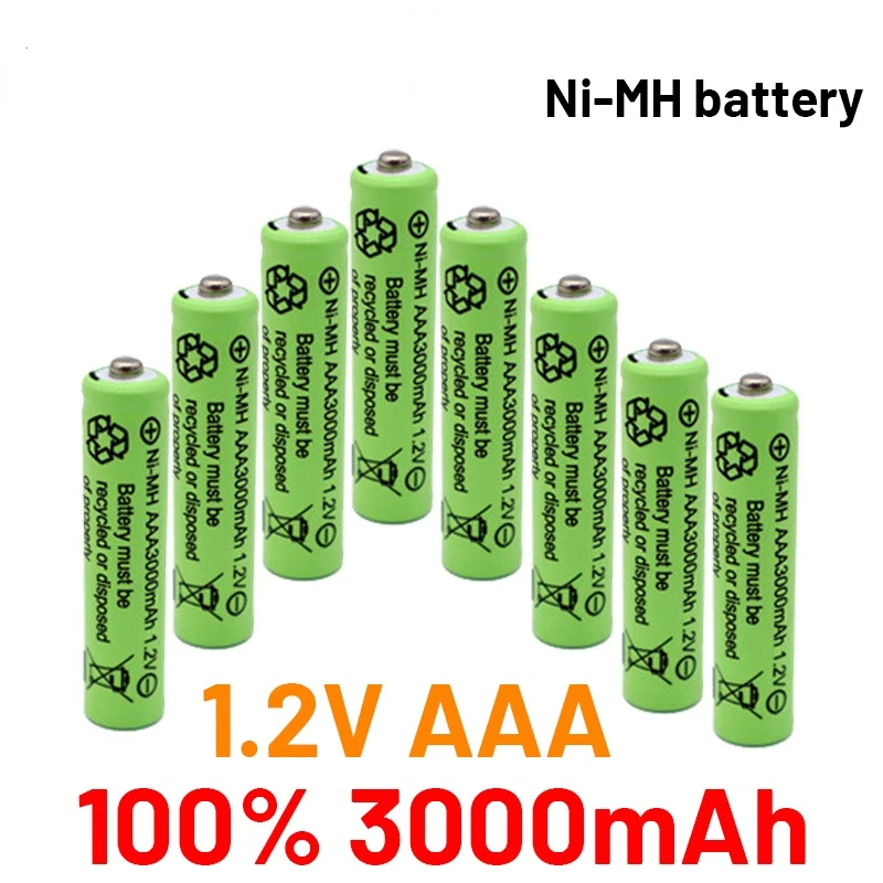 4-20PCS 100% New 3000mAh 1.2 V AAA NI-MH Battery for Flashlight Camera Wireless Mouse Toy Pre-charged Batteries
4-20PCS 100% New 3000mAh 1.2 V AAA NI-MH Battery for Flashlight Camera Wireless Mouse Toy Pre-charged Batteries